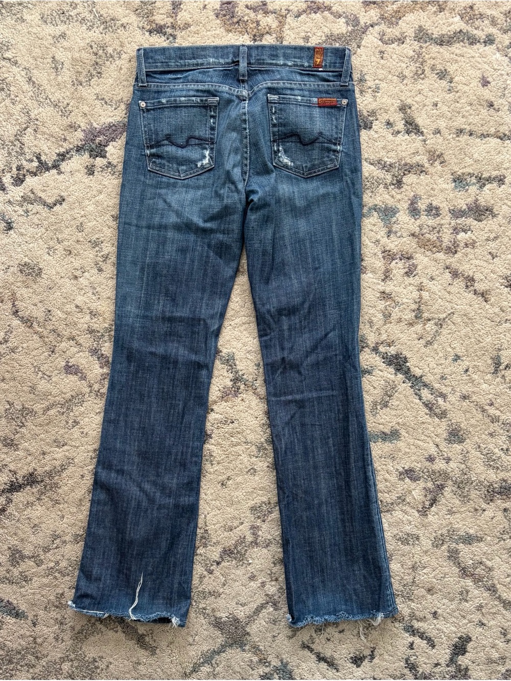 Y2K 7 For All Mankind Low Rise Bootcut Jeans - Picture 3 of 5